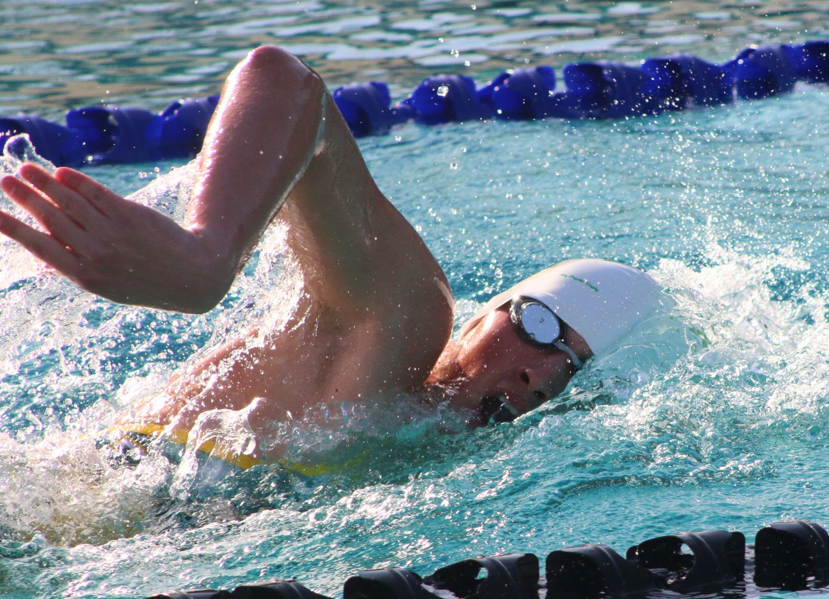 Sierra Pacific swims past Corcoran